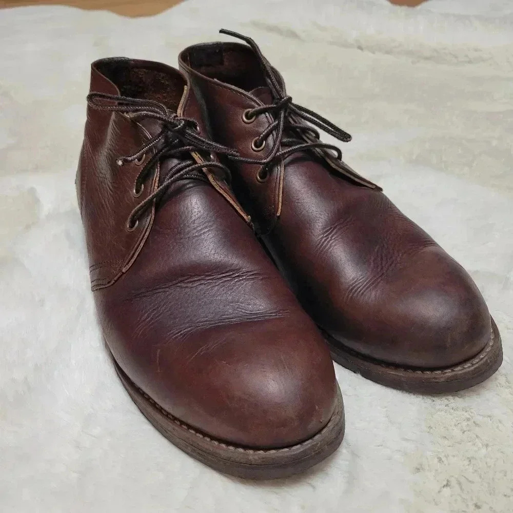 Red Wing Heritage 9215 Foreman Chukka 11.5 Dark Brown Boots Lace Up Casual - Picture 6 of 9